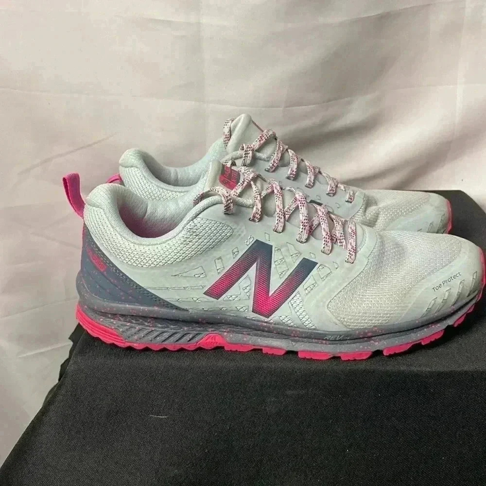 NEW BALANCE FUEL CORE NITREL W/ TOE PROTECT WO SIZE 9 PINK AND GRAY SNEAKERS - Picture 5 of 14